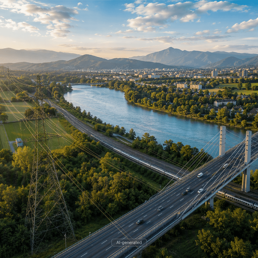 Vue aérienne d’un vaste paysage Vue aérienne d’un vaste paysage