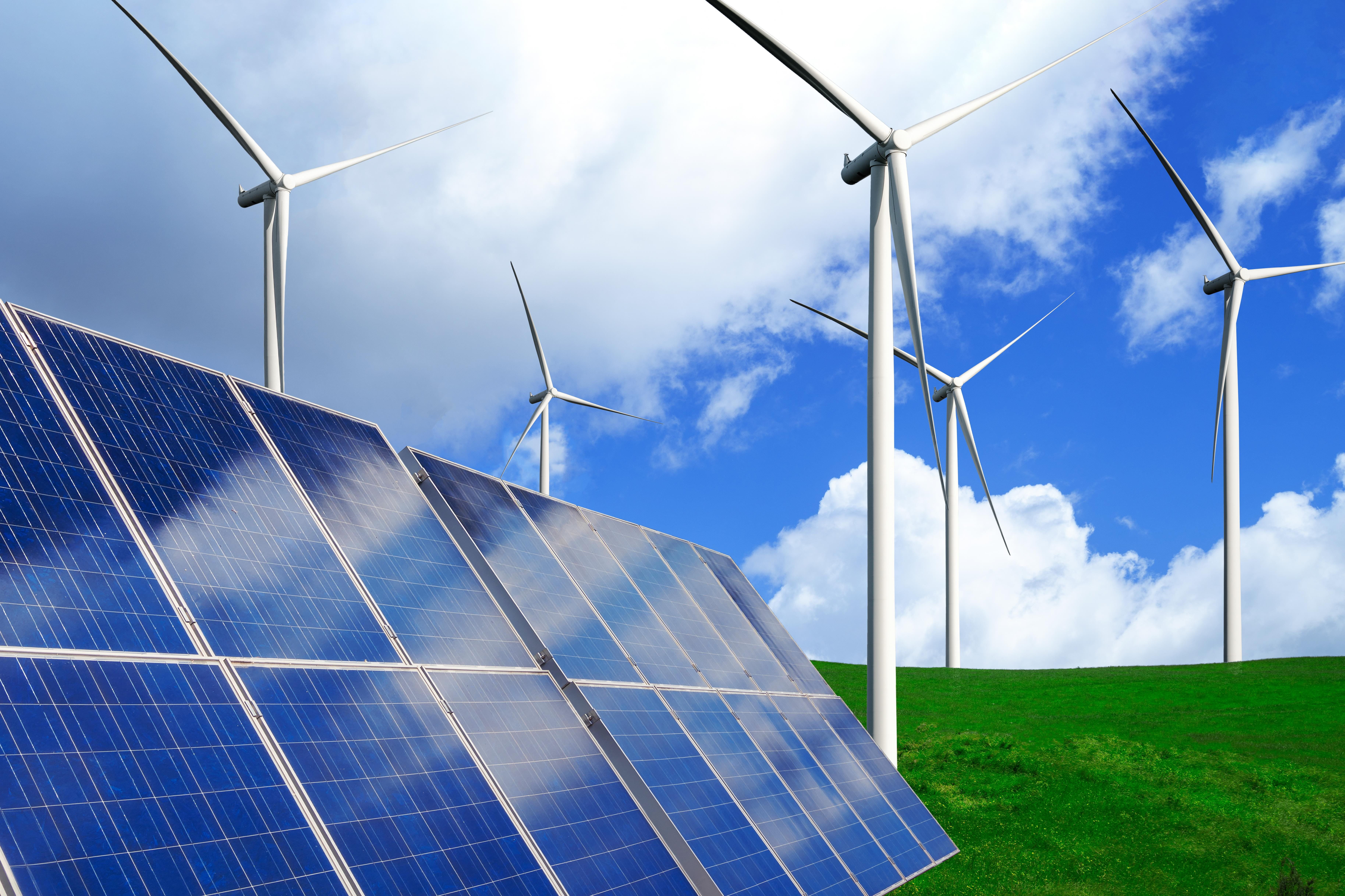 Windrad Solar Energie