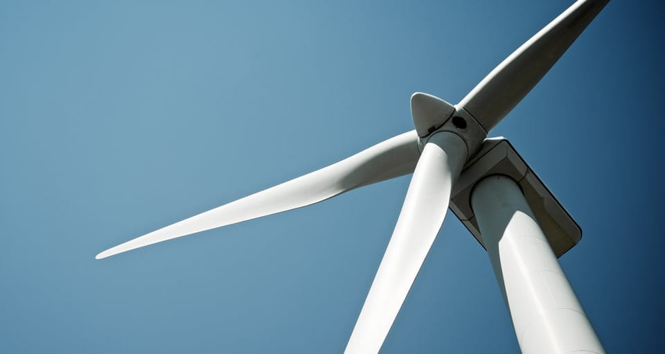 Green Bonds Windrad und Himmel